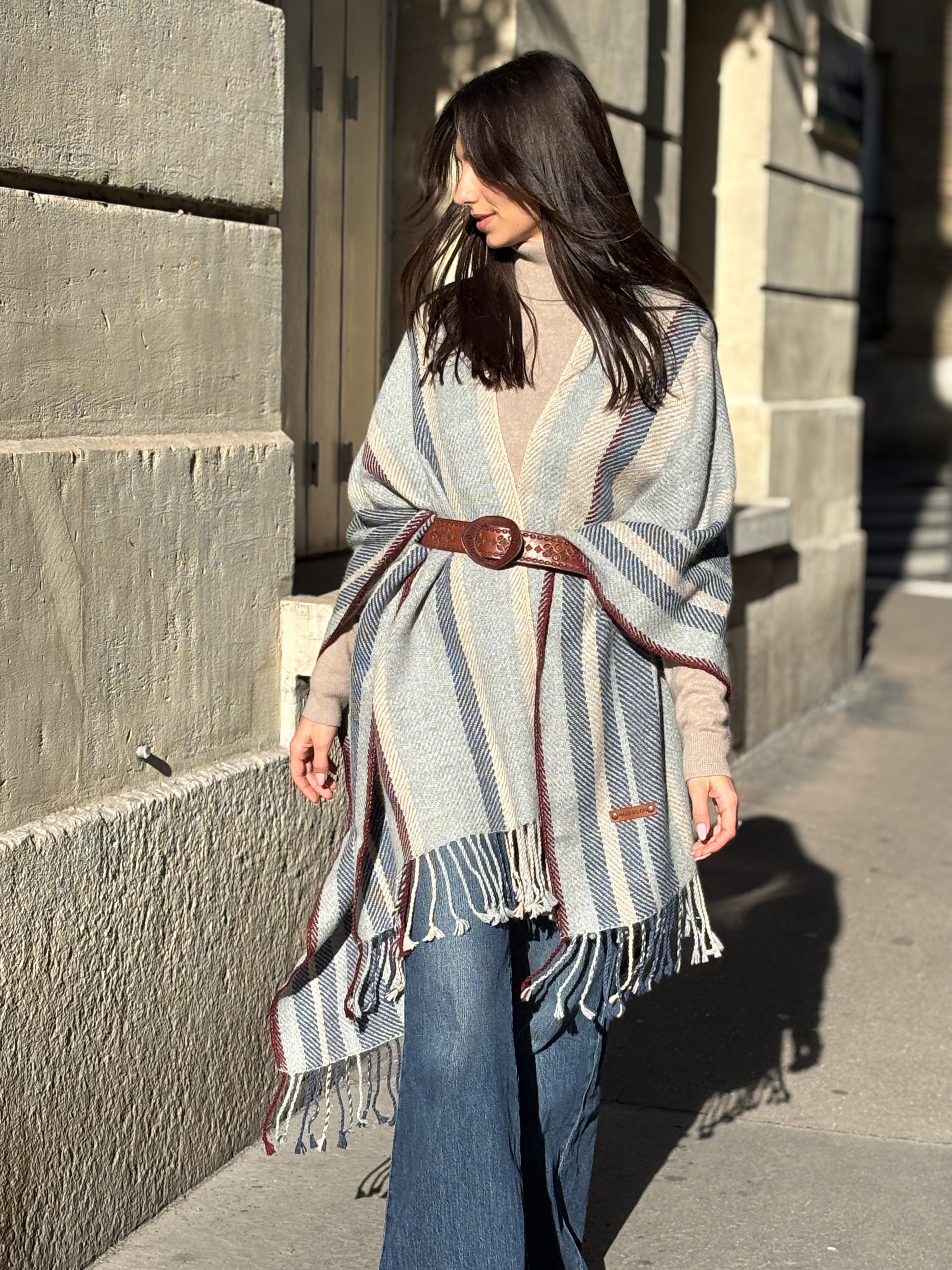 Ruana NB (natural, blue)
