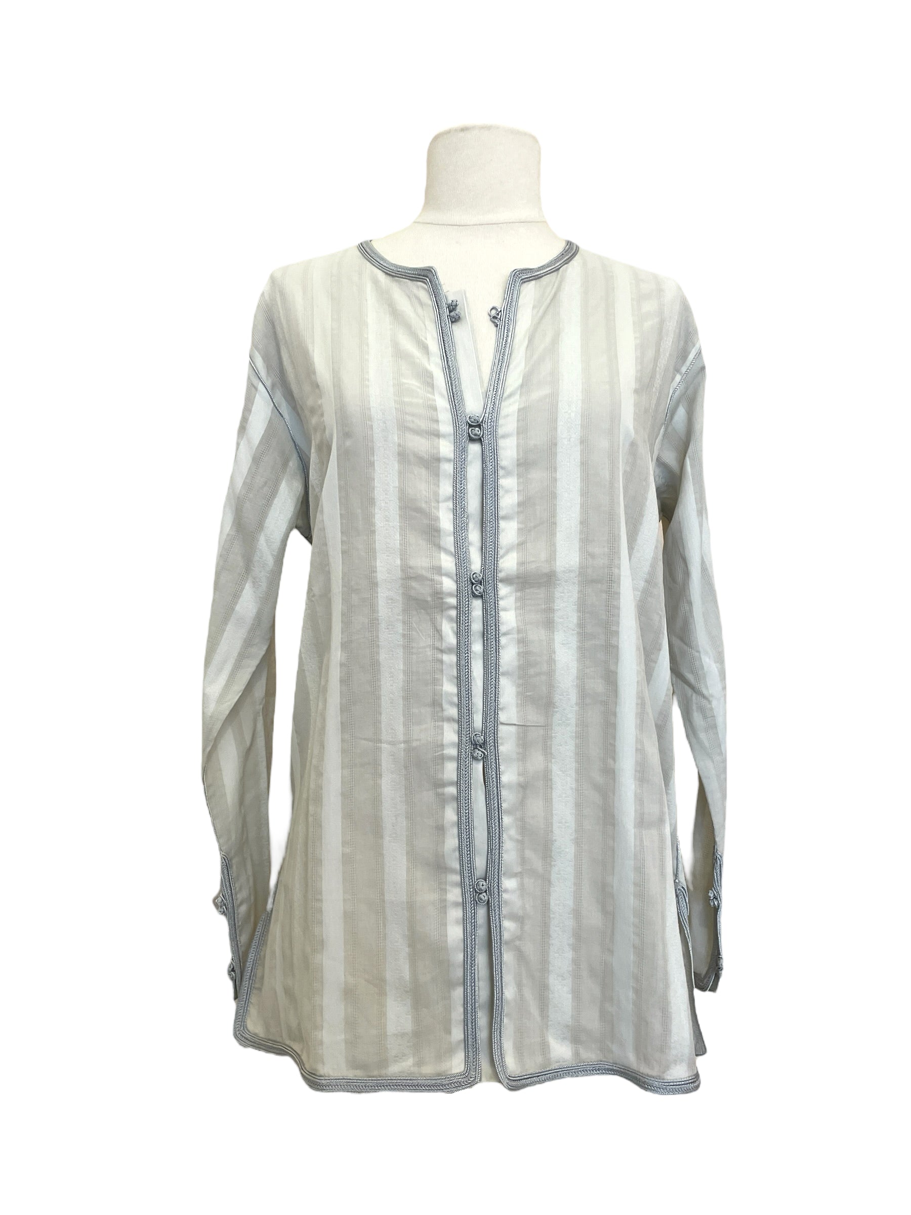 Shirt Anatole pearl grey collar