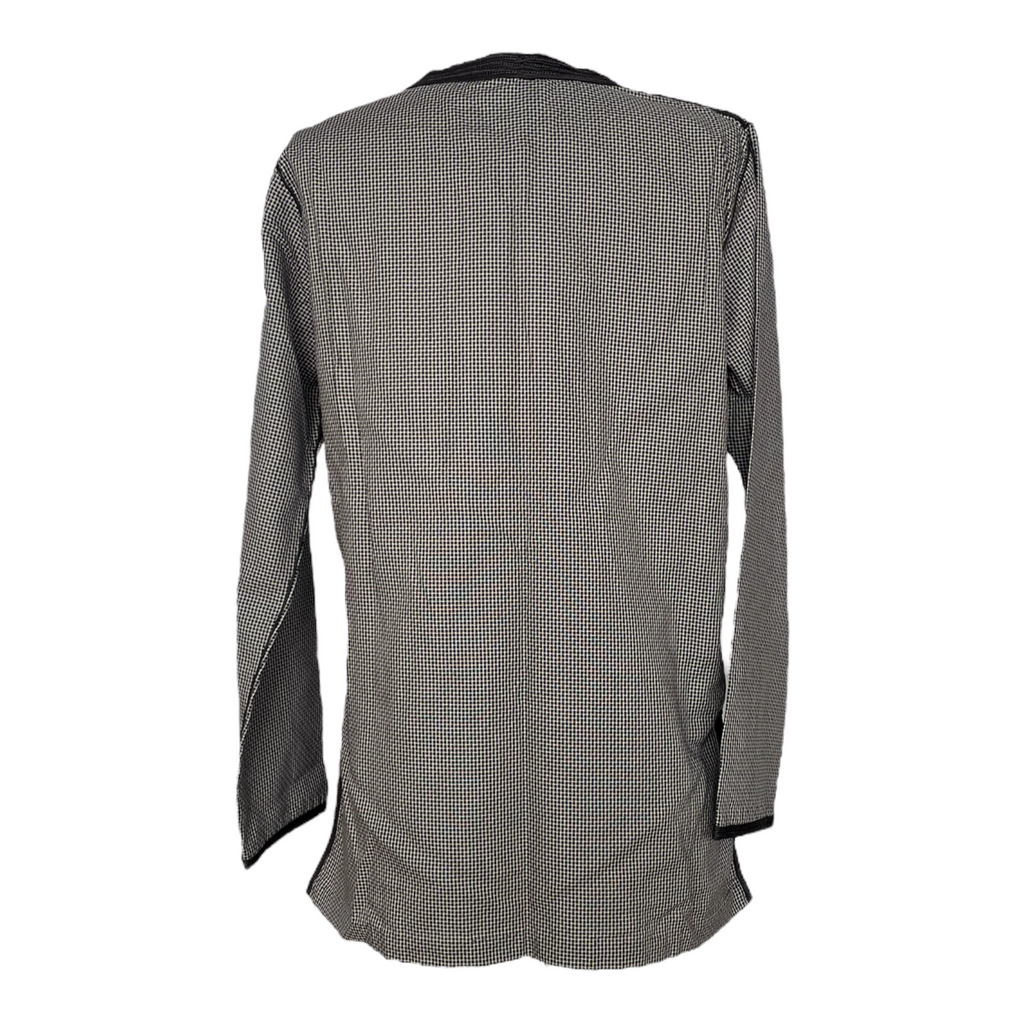 Kurta black and white cotton rooster foot