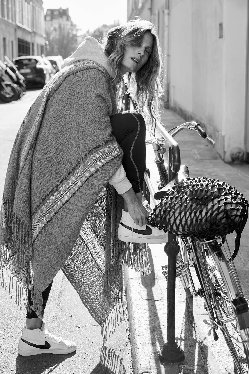 Poncho AC ( Anthracite, Camel)