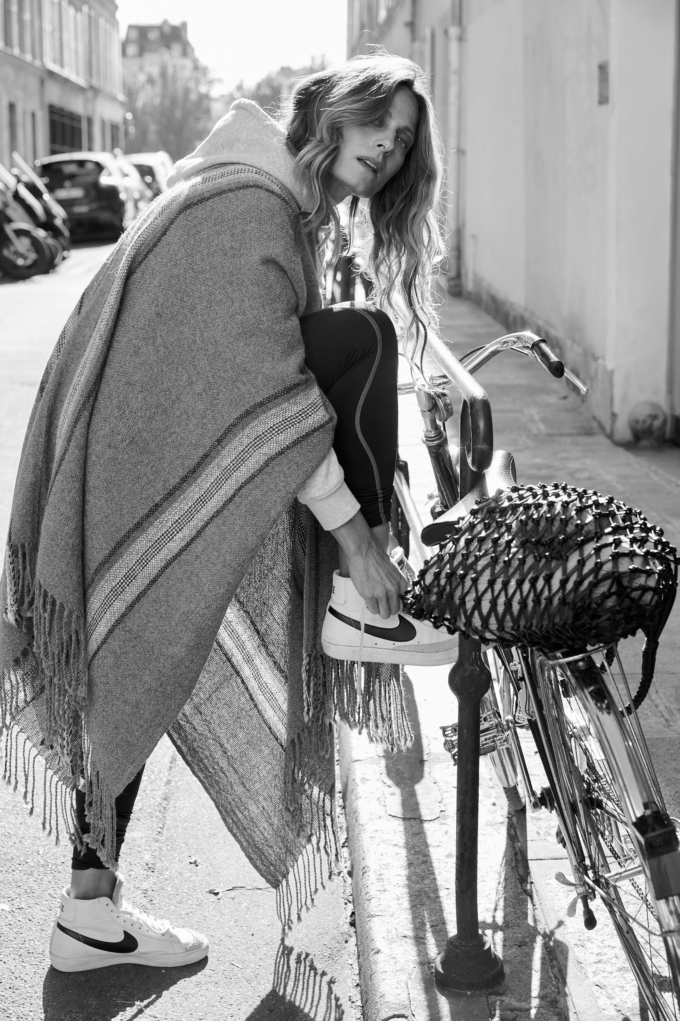 Poncho AC ( Anthracite, Camel)