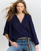 Chemise Micheline en coton Indigo