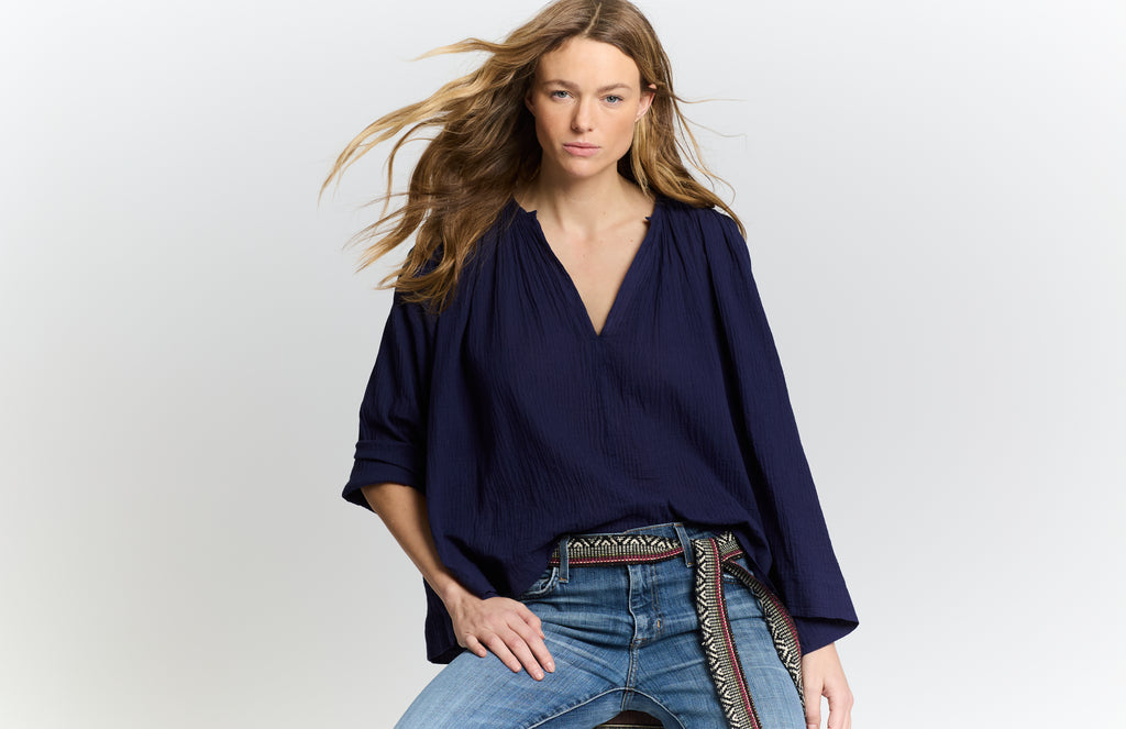 Chemise Micheline  en coton blanc