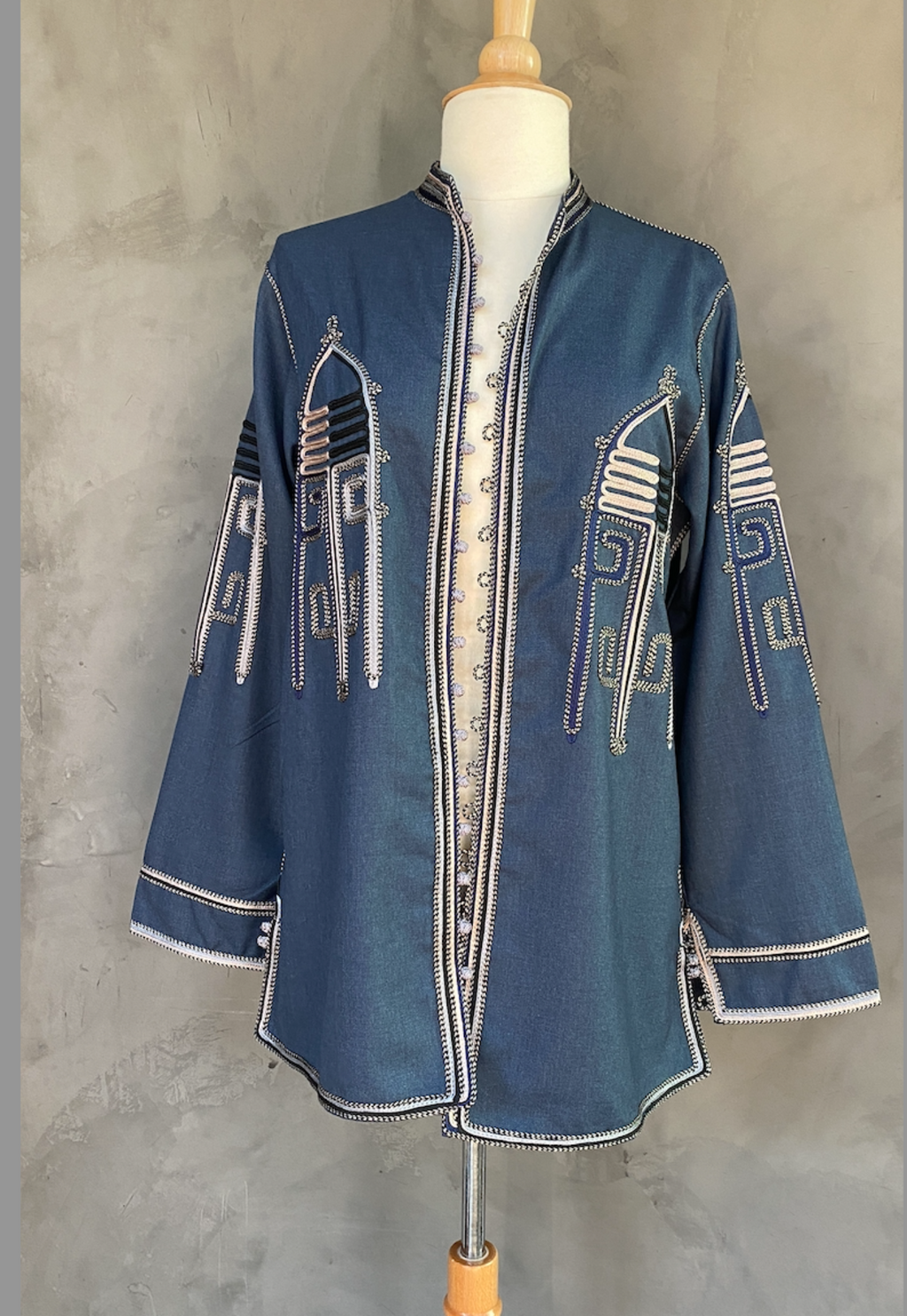 Veste Berbère bleue