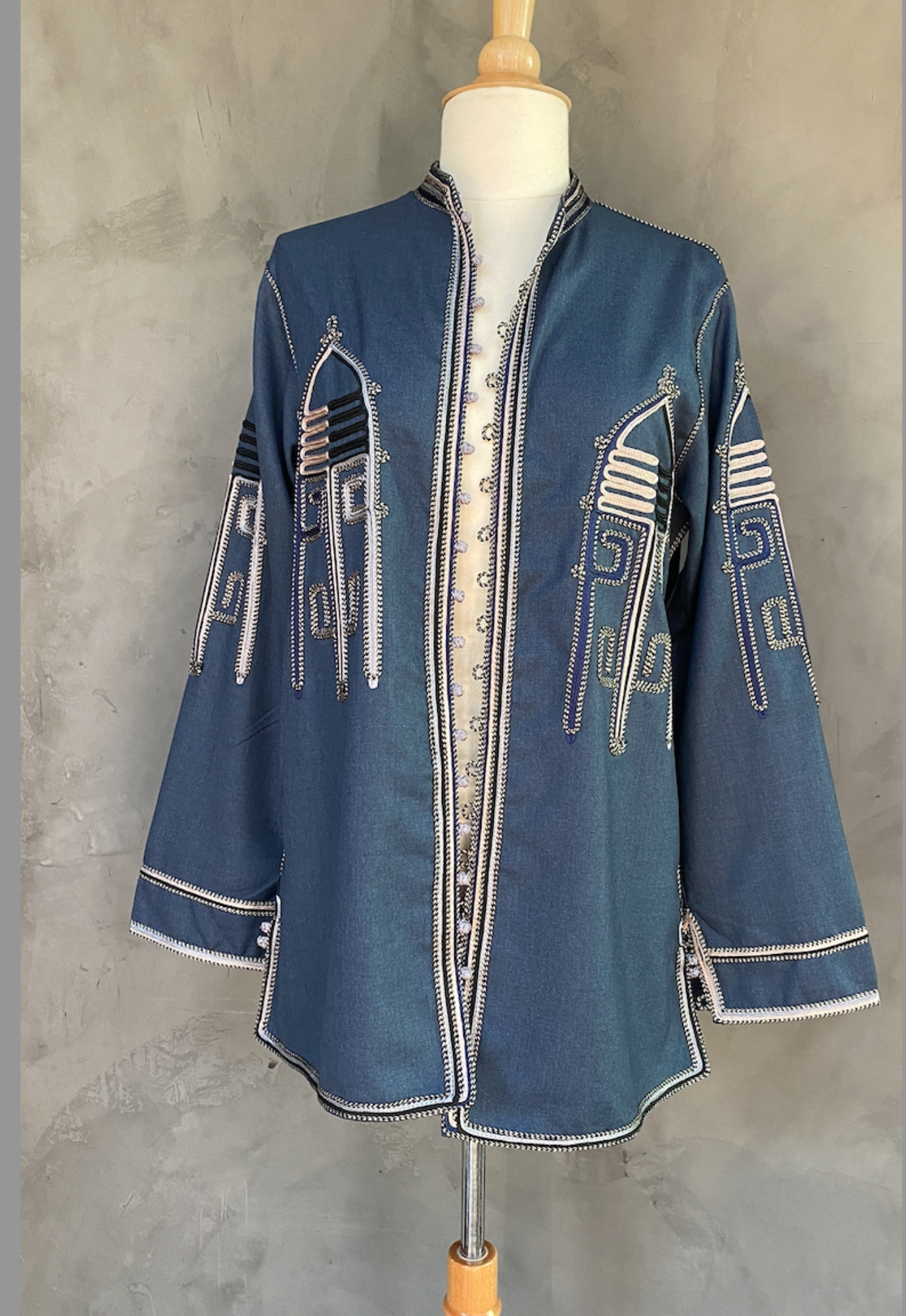 Veste Berbère bleue