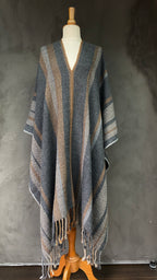 Poncho AC ( Anthracite, Camel)