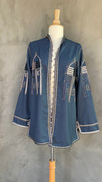 Veste Berbère bleue