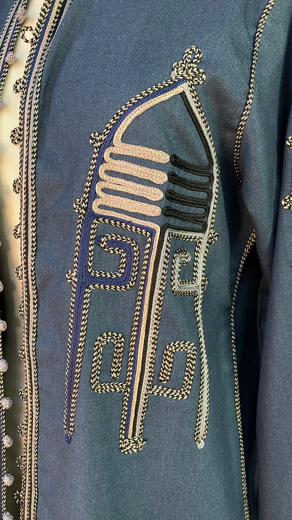 Veste Berbère bleue