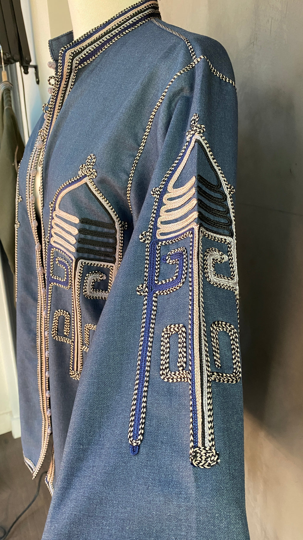 Veste Berbère bleue