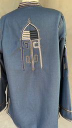 Veste Berbère bleue