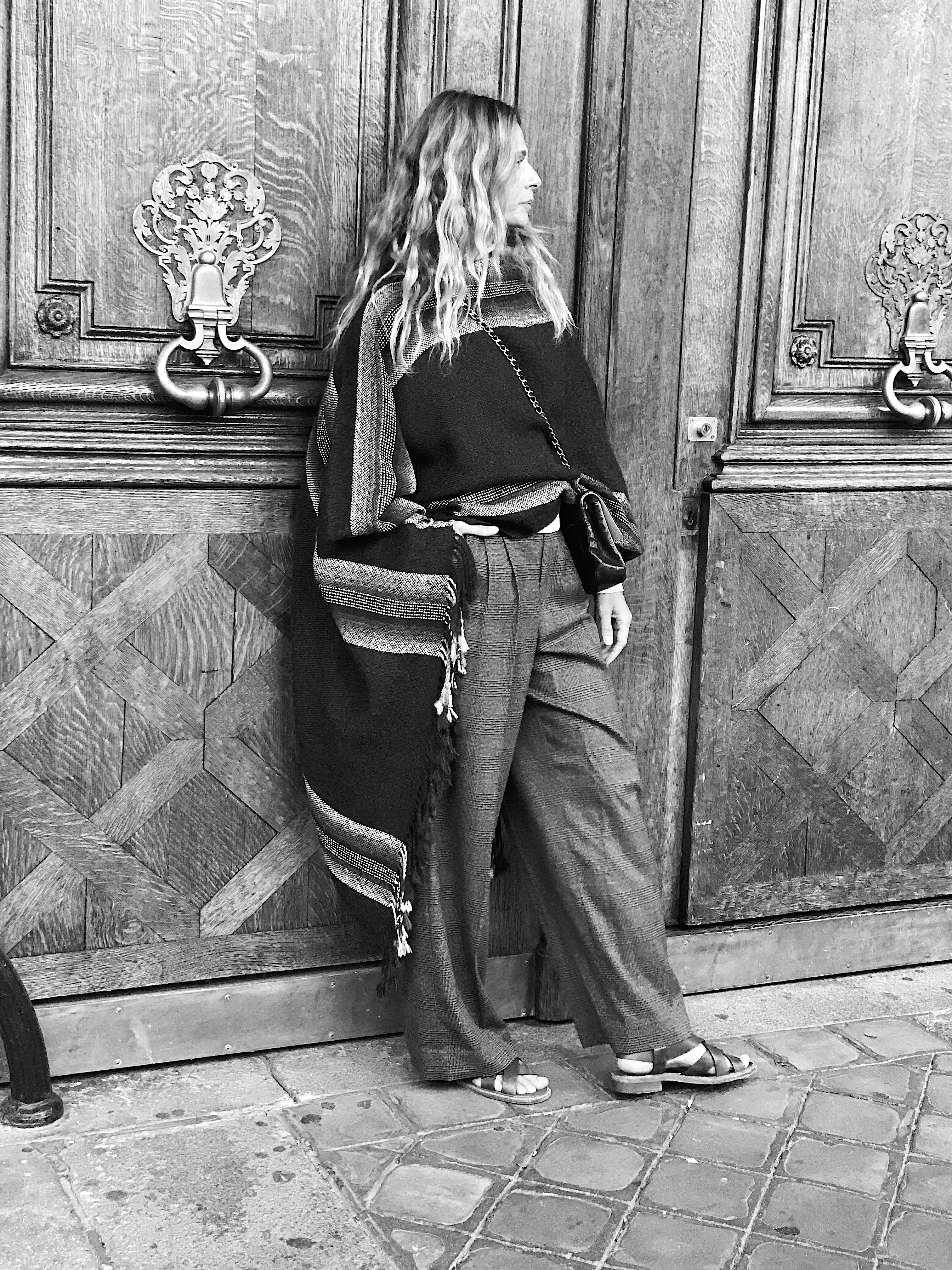 Ruana OND  5 fils Marron