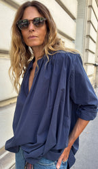 Chemise Micheline en coton Indigo
