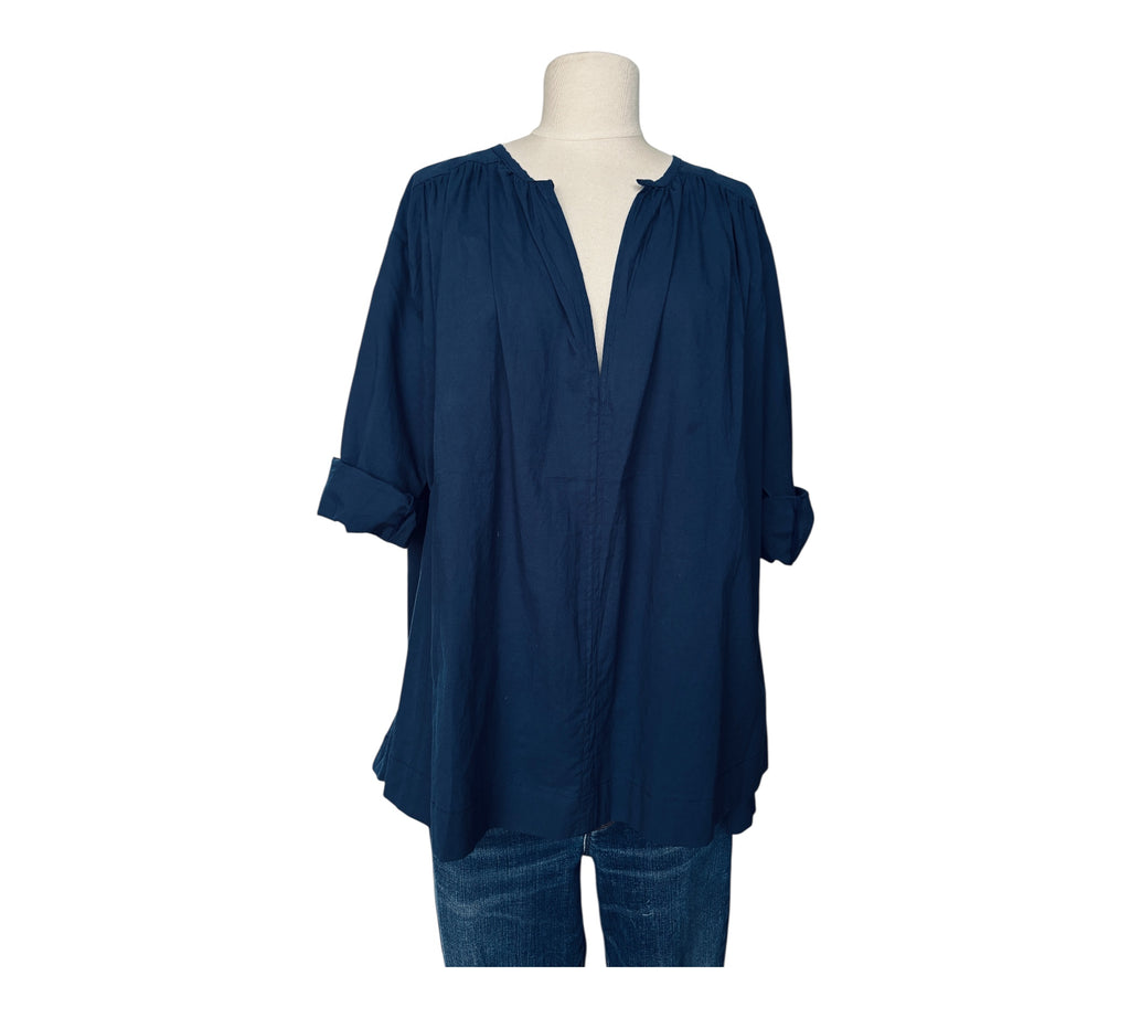 Chemise Micheline en coton Indigo