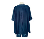 Chemise Micheline en coton Indigo