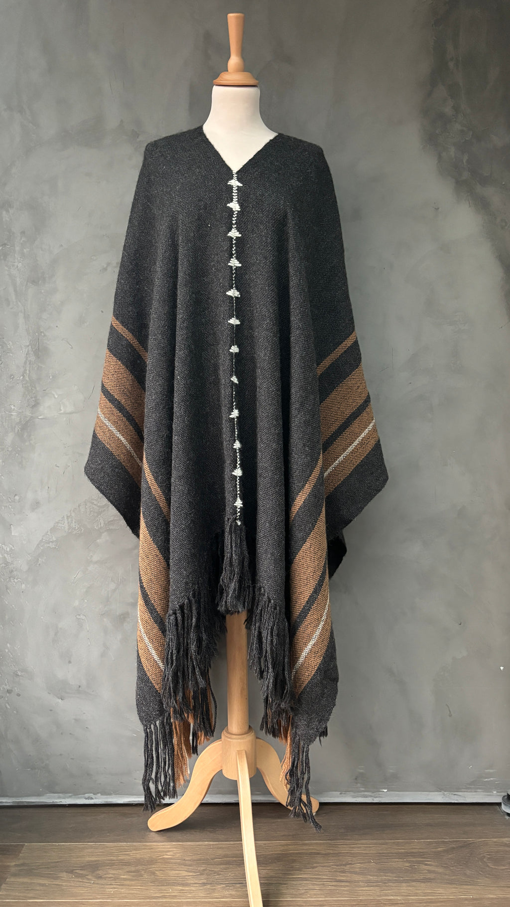 Poncho LMC Anthracite/ Marron