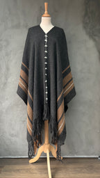 Poncho LMC Anthracite/ Marron