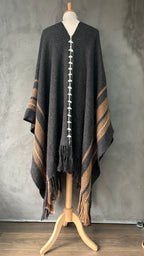 Poncho LMC Anthracite/ Marron