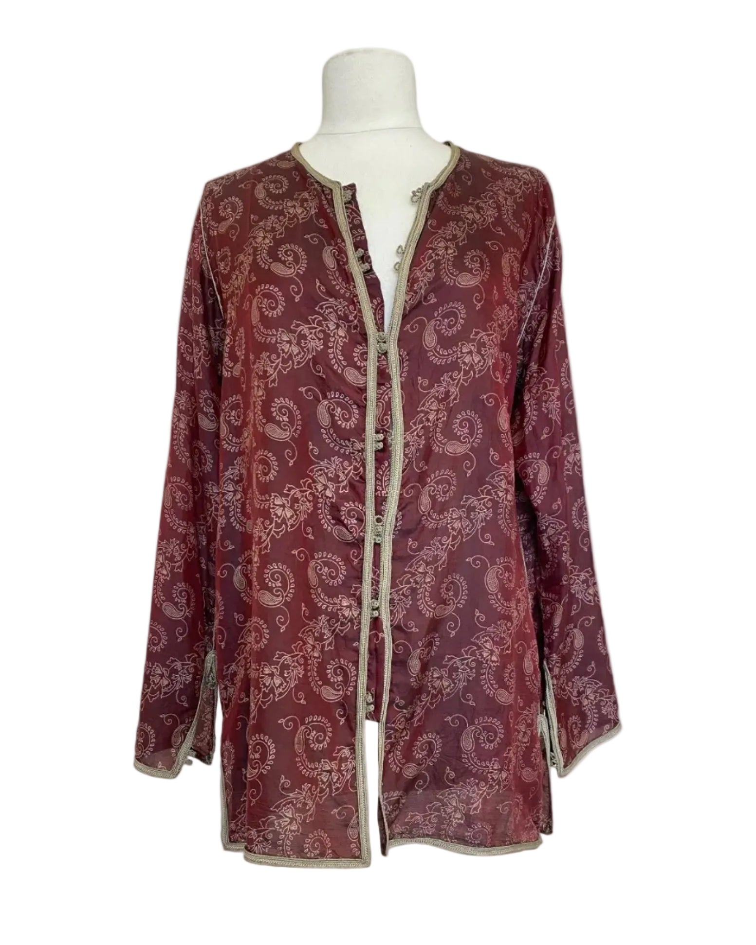 Chemise Anatole en soie chocolat