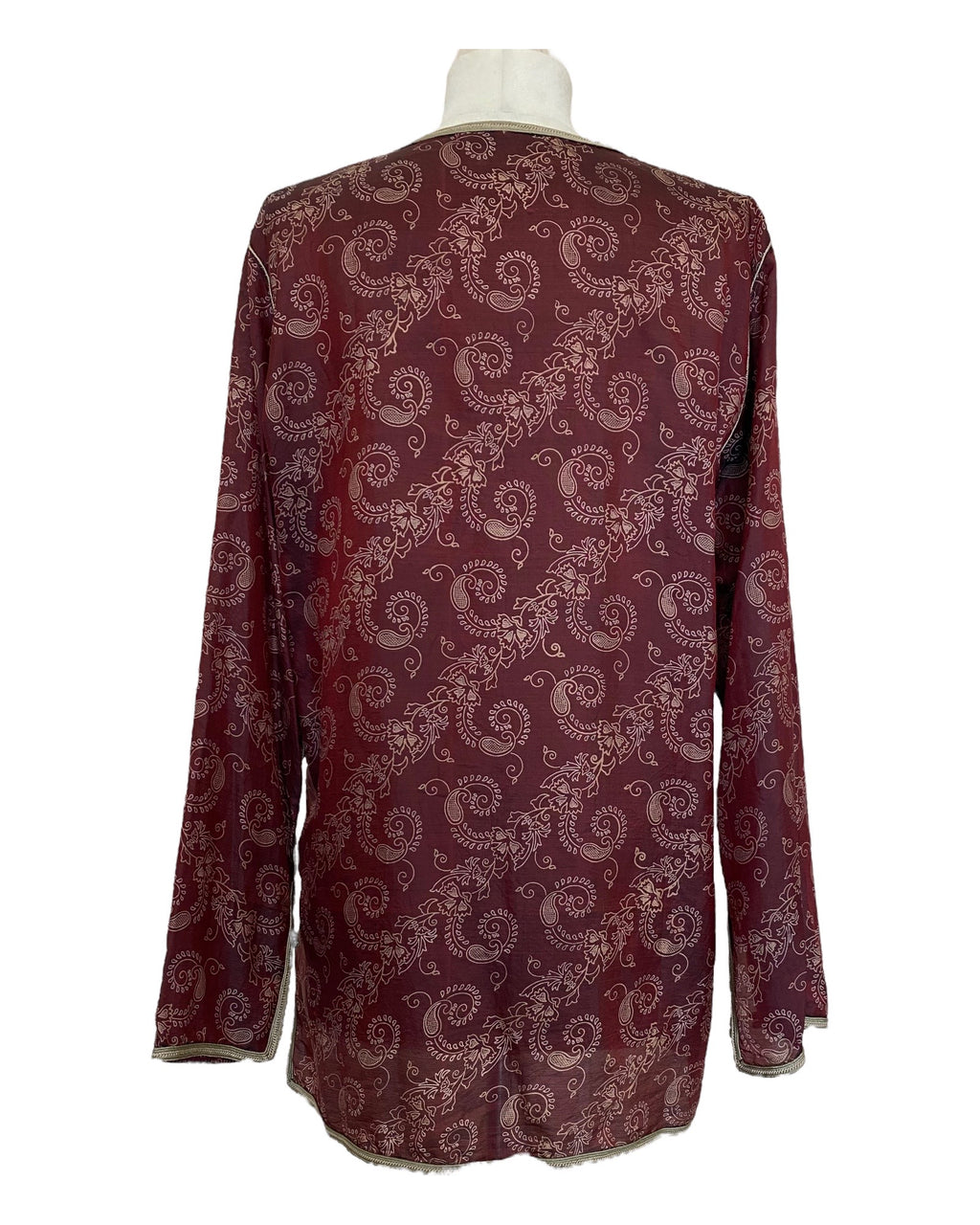 Chemise Anatole en soie chocolat