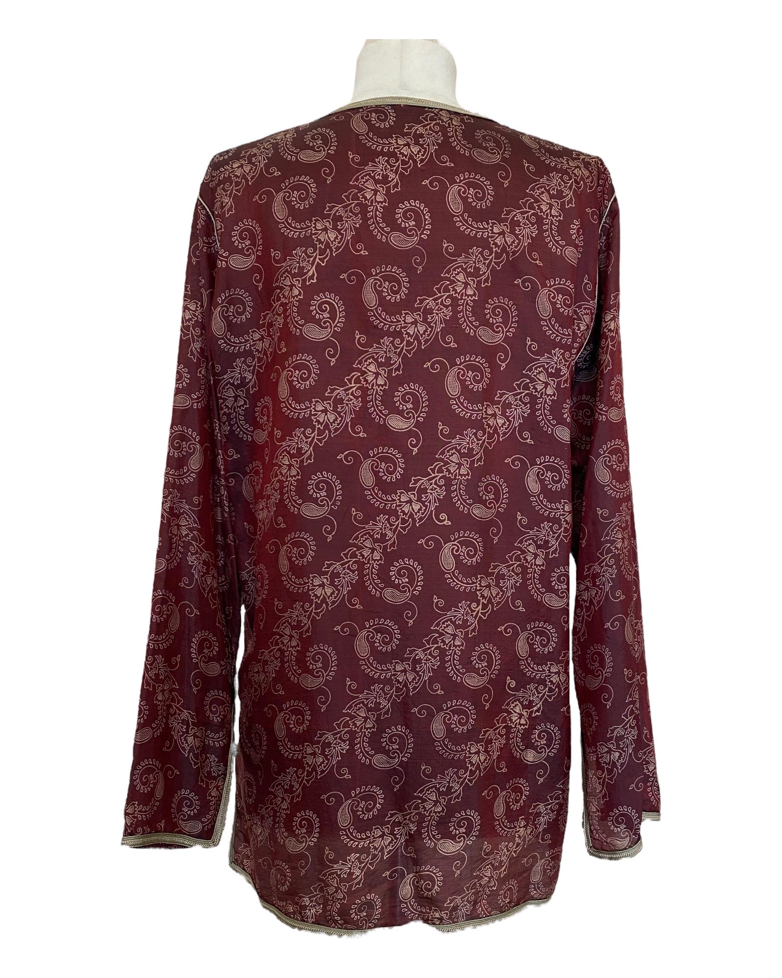 Chemise Anatole en soie chocolat