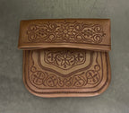 Besace Berbère camel broderie marron