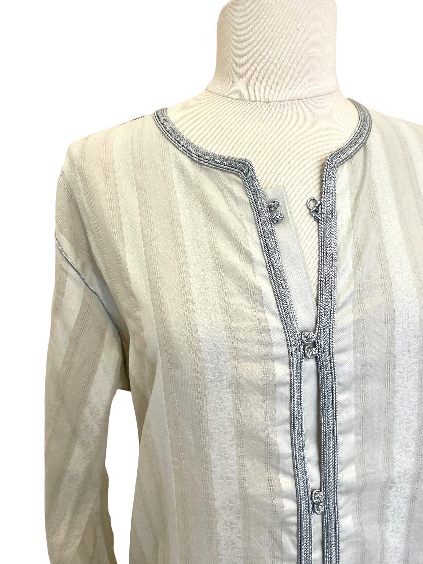 Chemise Anatole col gris perle