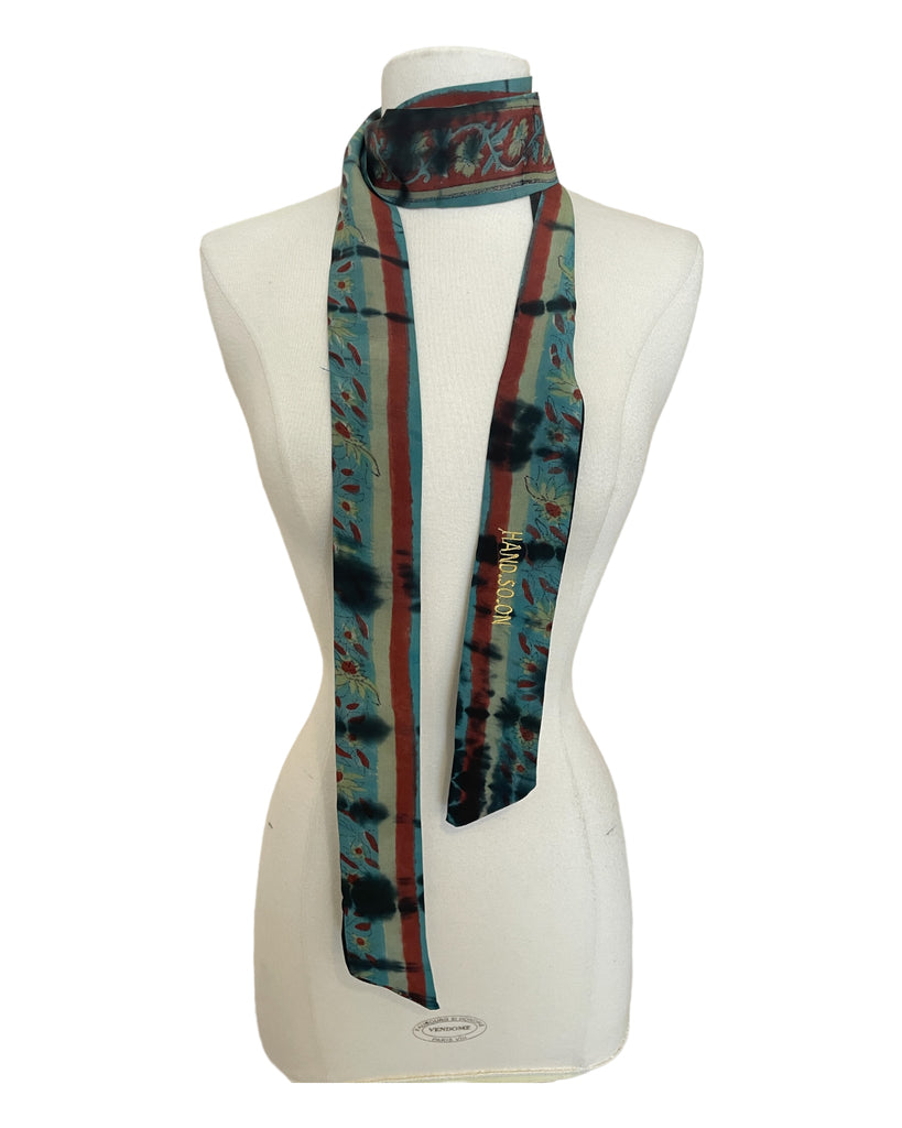 VINTAGE 】 Silk Lavaliere Scarf（Silk Lavaliere - Etsy）