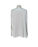 Kurta en lin ivoire - col crème