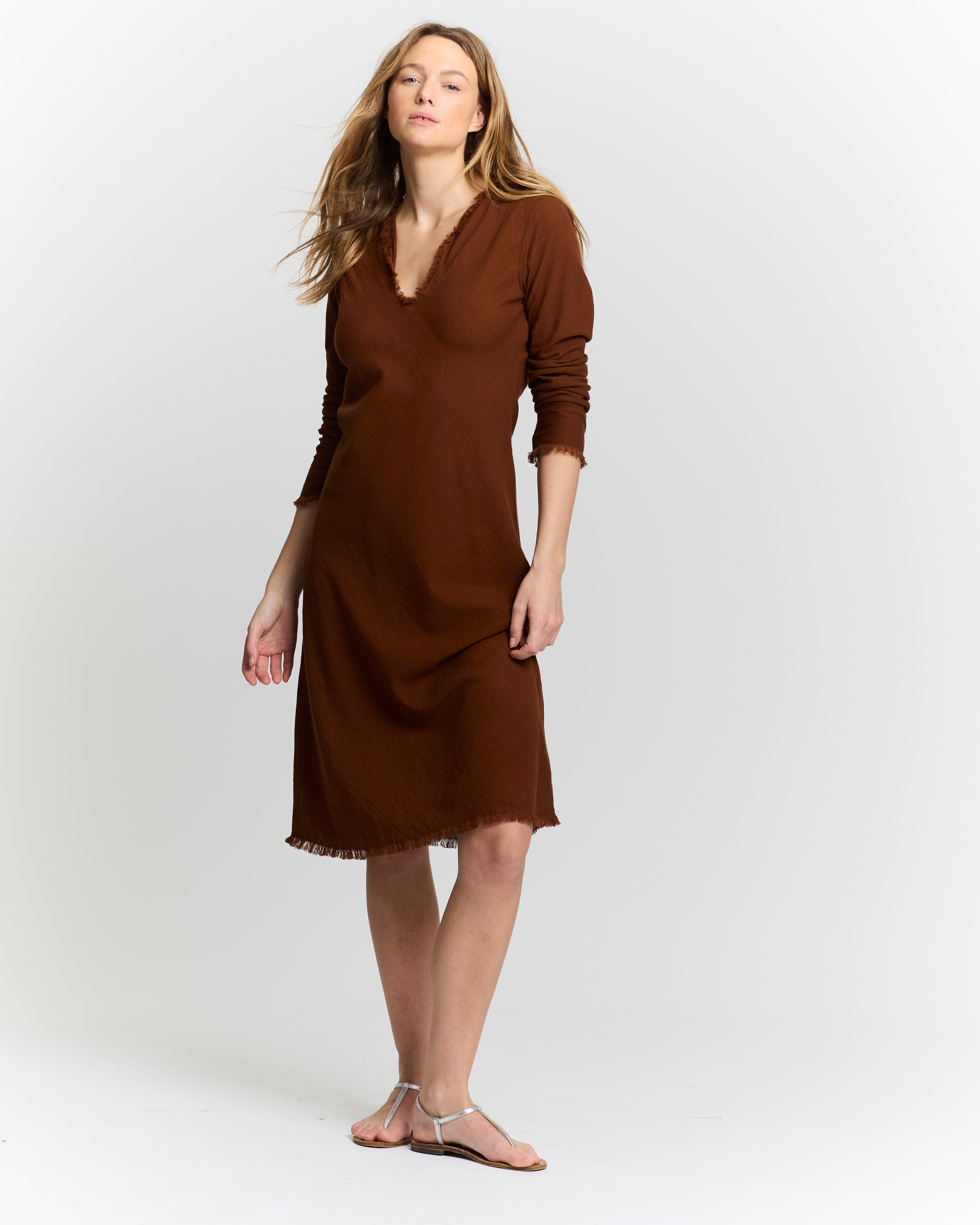 Robe en biais longueur genoux