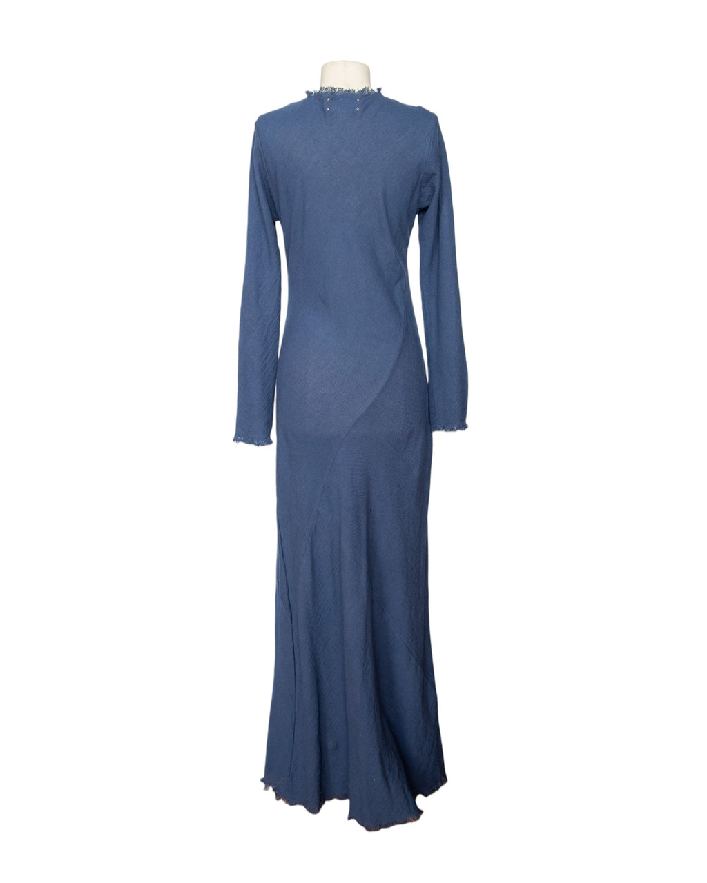 Robe longue en crêpe de coton