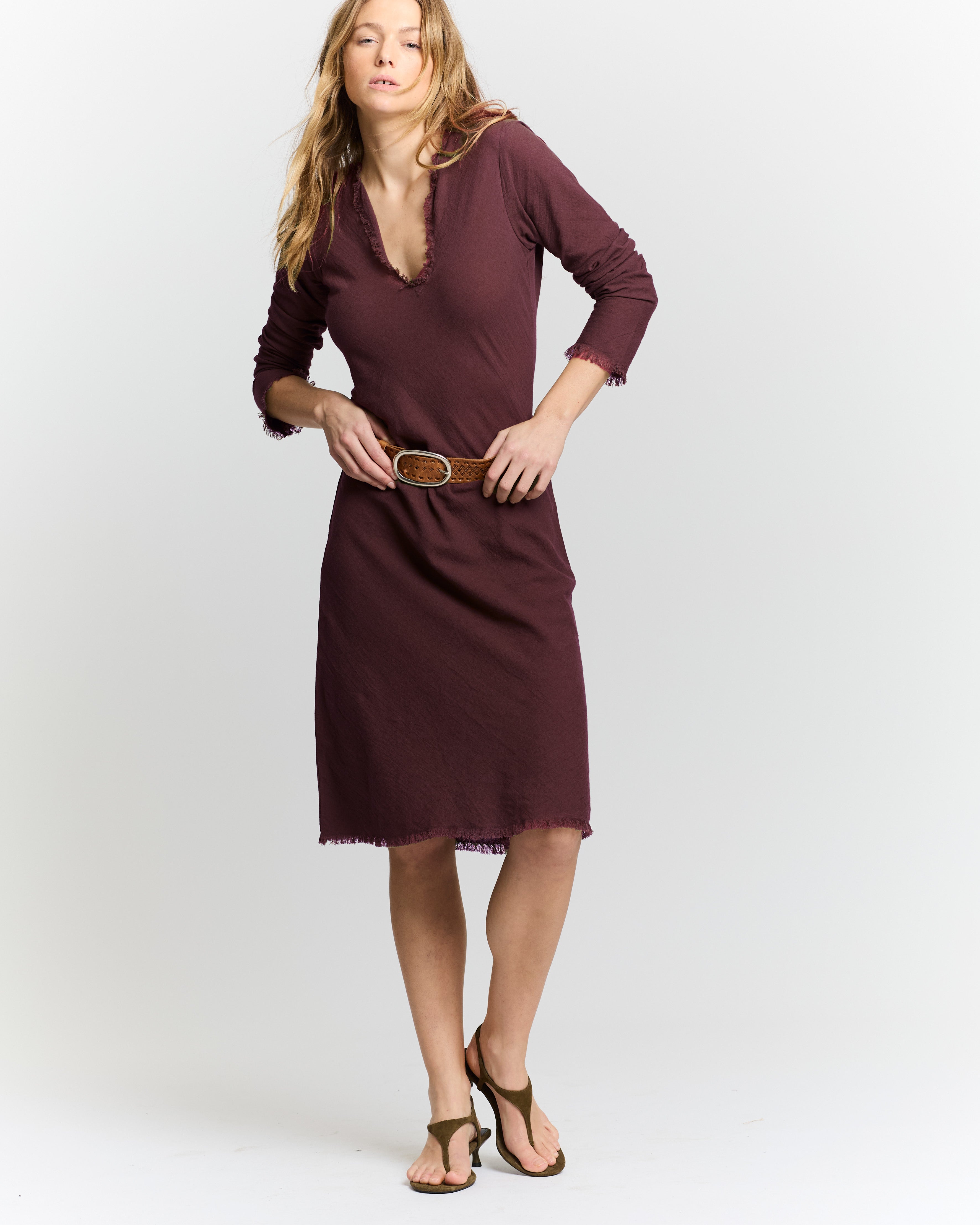 Robe en biais longueur genoux