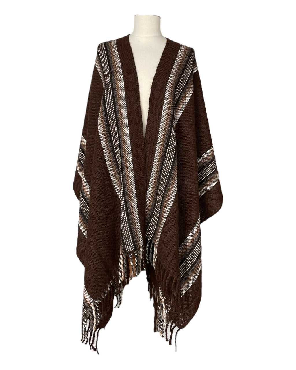 Ruana OND  5 fils Marron