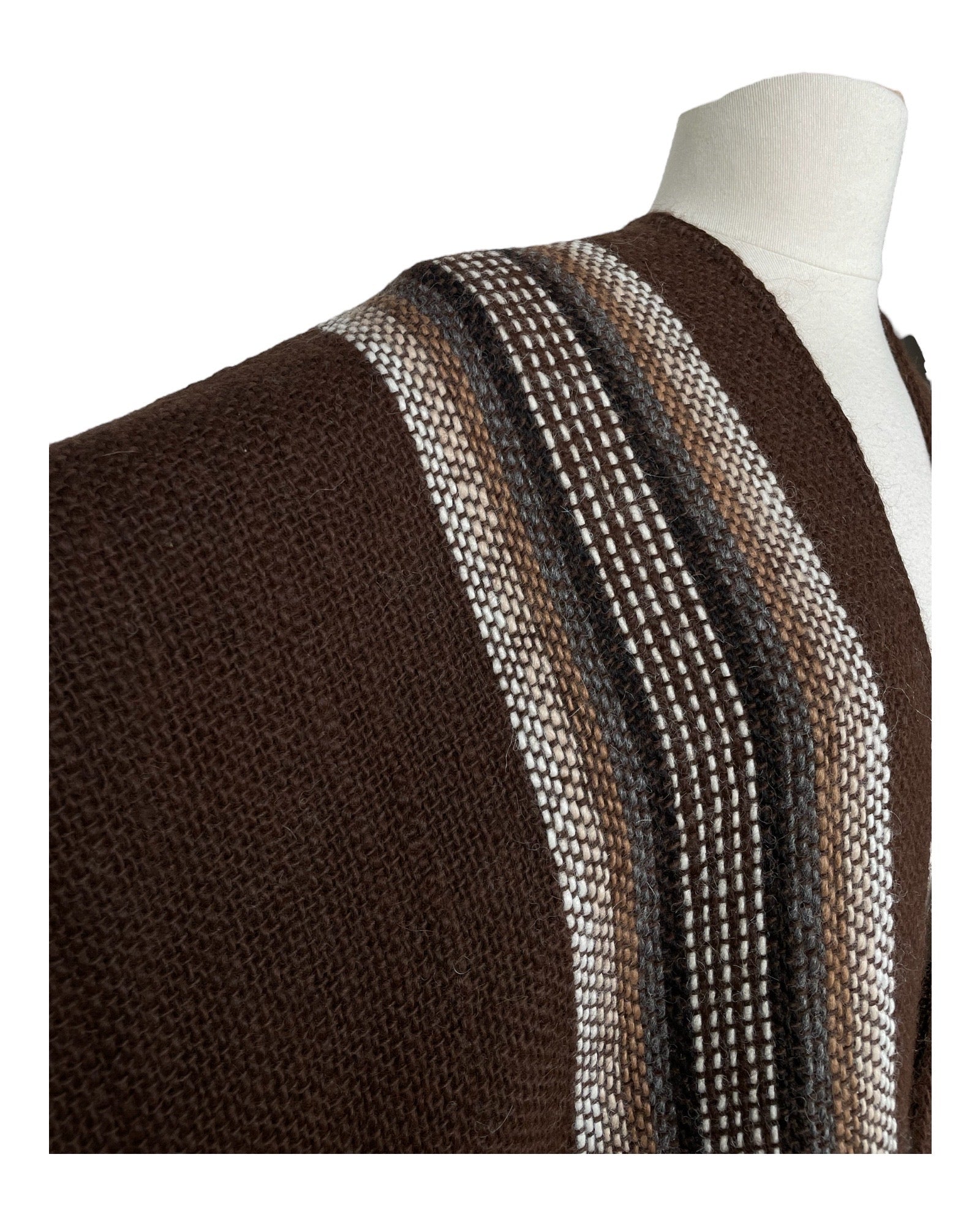 Ruana OND  5 fils Marron